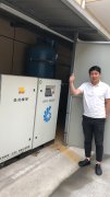 昆山某新材料公司使用永磁变频螺杆空压机