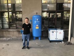 无锡市鑫昶热处理有限公司使用沃夫康螺杆空压