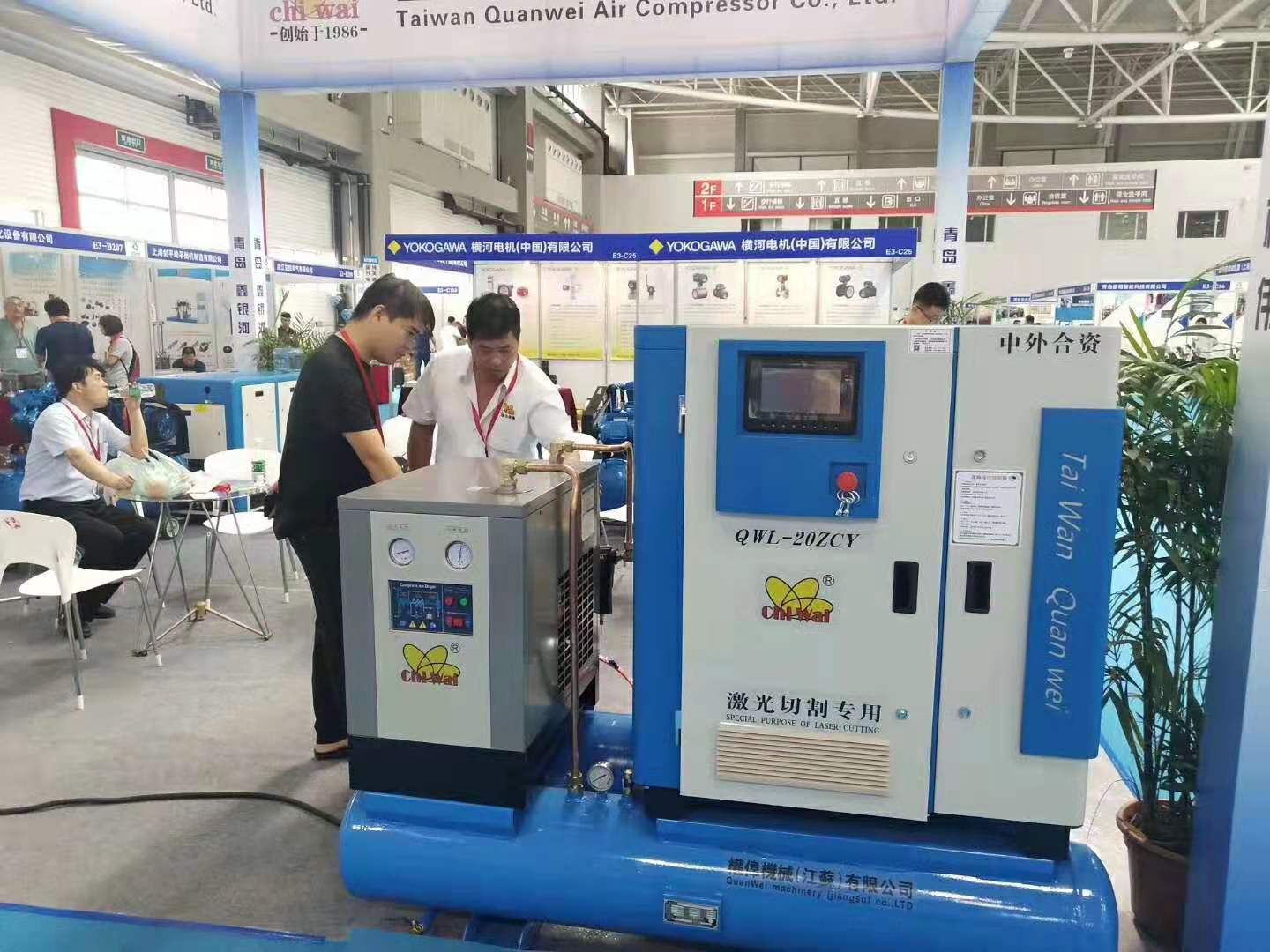 激光切割螺杆空压机